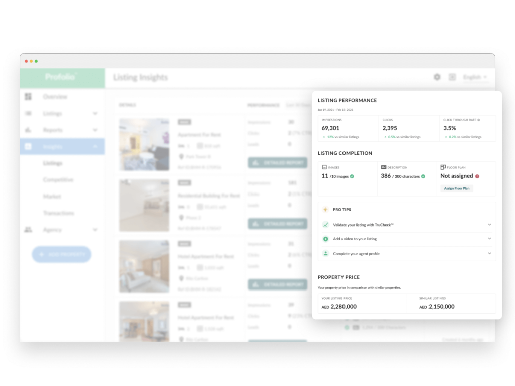 Listings Insights Detailed Report